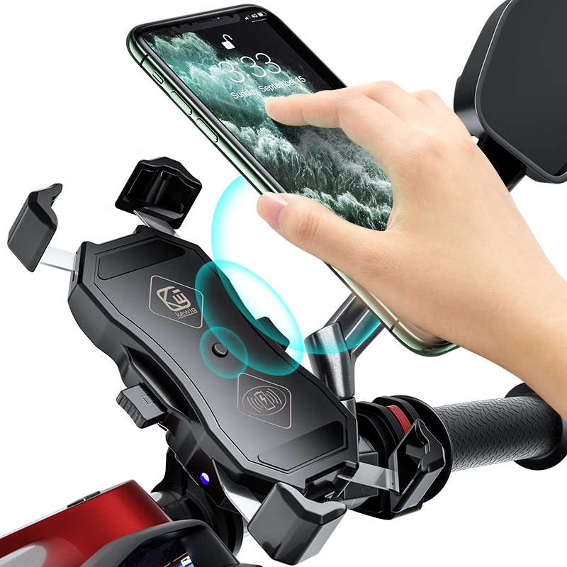 Waterproof 360 degree rotation motorcycle mount bike mobile phone holder with Wireless USB charger